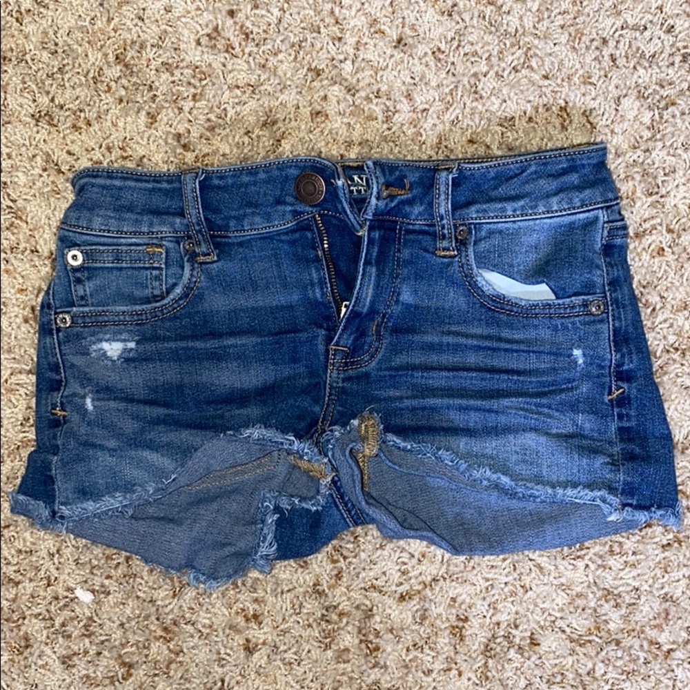 Blue jean shorts